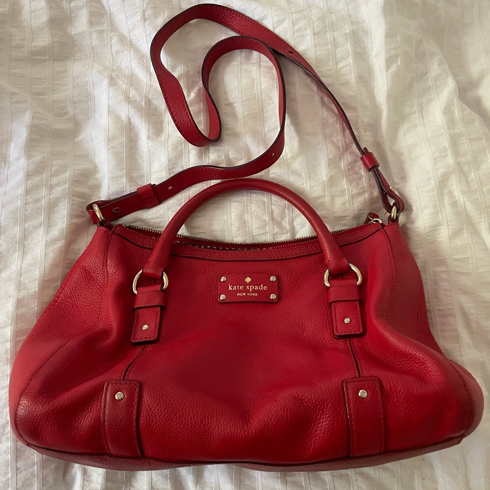 Kate Spade, Red Leather, Purse